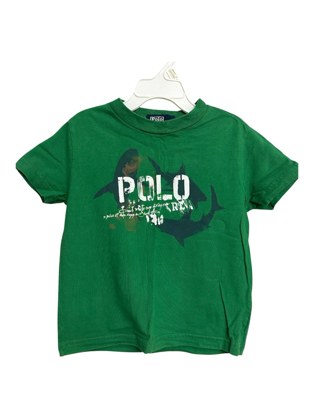 Polo by Ralph Lauren Green Graphic Kids Tee- Size 3T